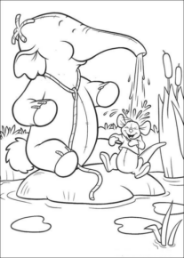 Disegno di Dumbo da stampare e colorare 45