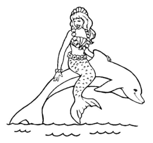 Disegno di delfino da stampare e colorare 48