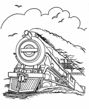 Disegno di treno da stampare e colorare 24