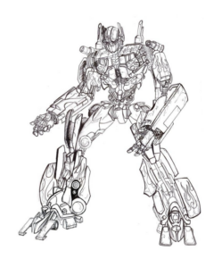 Disegno di Transformers da stampare e colorare 9