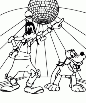Disegno di Pippo da stampare e colorare
