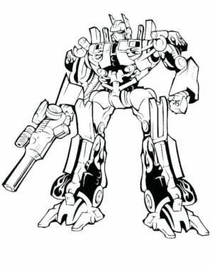 Disegno di Transformers da stampare e colorare 79