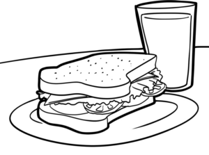 Disegno di fast food da stampare e colorare 24