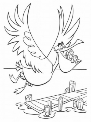 Disegno di pellicano da stampare e colorare 9