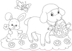 Disegno di pecora da stampare e colorare 51