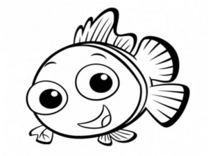 Disegno di pesce da stampare e colorare 237