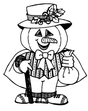 Disegno di zucca di Halloween da stampare e colorare 28