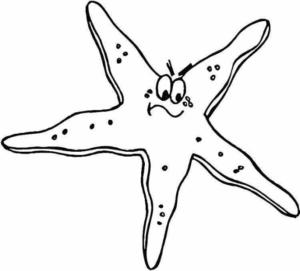 Disegno di stella marina da stampare e colorare 9