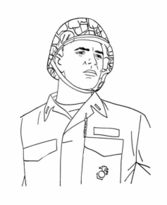 Disegno di soldato da stampare e colorare 54