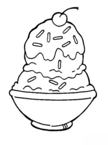 Disegno di gelato da stampare e colorare 21