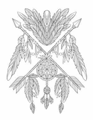 Disegno di Indiani d’America da stampare e colorare 54