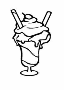 Disegno di gelato da stampare e colorare 64