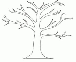 Disegno di albero da stampare e colorare 122