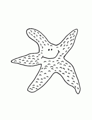 Disegno di stella marina da stampare e colorare 1