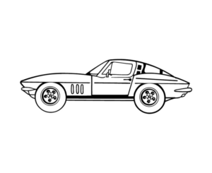 Disegno di automobile da stampare e colorare 243