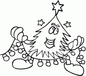Disegno di albero di Natale da stampare e colorare 66
