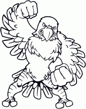 Disegno di aquila da stampare e colorare 6
