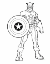Disegni di Capitan America da colorare