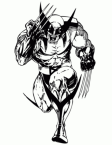Disegno di Wolverine da stampare e colorare 5