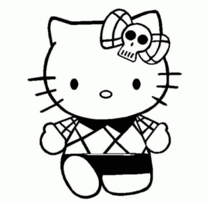 Disegno di Hello Kitty da stampare e colorare 188