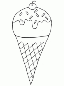 Disegno di gelato da stampare e colorare 10