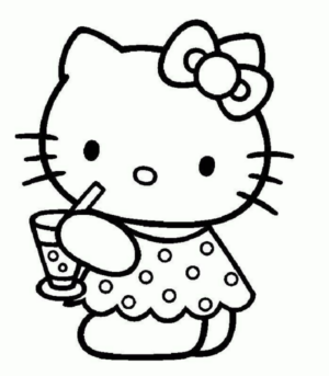 Disegno di Hello Kitty da stampare e colorare 224