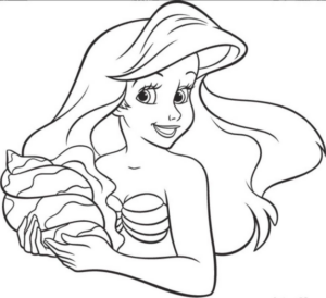 Disegno di La Sirenetta da stampare e colorare 13