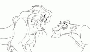 Disegno di Re Leone da stampare e colorare 9