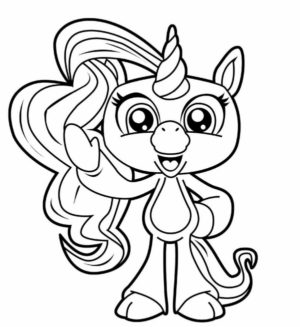 Disegno di unicorno da stampare e colorare 80