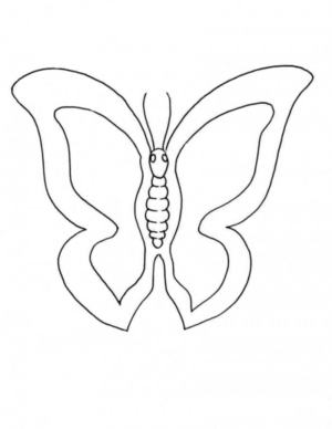 Disegno di farfalla da stampare e colorare 10