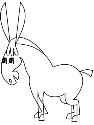 Disegno di cavallo da stampare e colorare 5