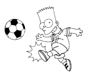 Disegno di calcio da stampare e colorare 74