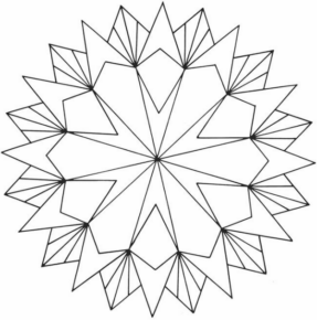 Disegno di mandala da stampare e colorare 1158
