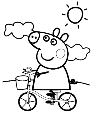 Disegno di Peppa Pig da stampare e colorare 25