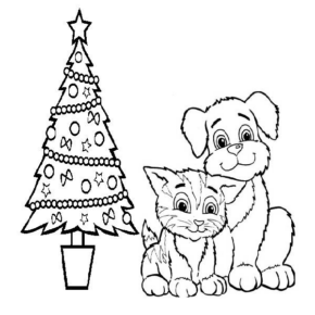 Disegno di albero di Natale da stampare e colorare 108