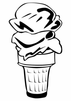 Disegno di gelato da stampare e colorare 59