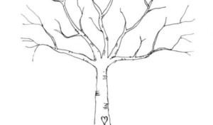 Disegno di albero da stampare e colorare 82