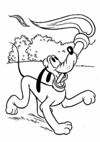 Disegno di Pluto da stampare e colorare 48
