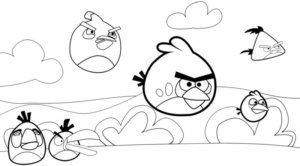 Disegno di Angry birds da stampare e colorare 99