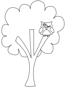 Disegno di albero da stampare e colorare 8