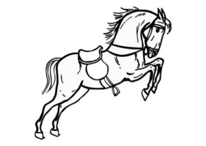 Disegno di equitazione da stampare e colorare 29