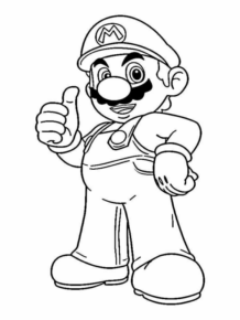 Disegno di Super Mario da stampare e colorare 28