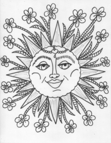 Disegno di mandala da stampare e colorare 157