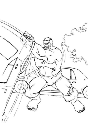 Disegno di Hulk da stampare e colorare 124