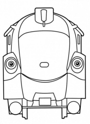 Disegno di treno da stampare e colorare 72