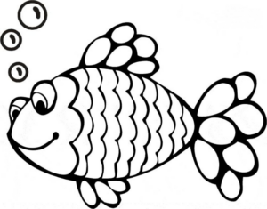 Disegno di pesce da stampare e colorare 250
