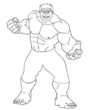 Disegno di Hulk da stampare e colorare 101