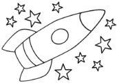 Disegni di Astronavi da colorare