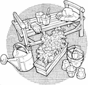 Disegno di giardiniere da stampare e colorare 62