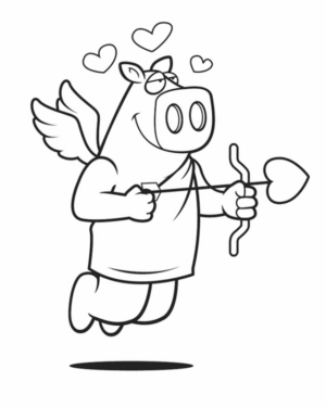 Disegno di San Valentino da stampare e colorare 24 Disegno di San Valentino da stampare e colorare 24